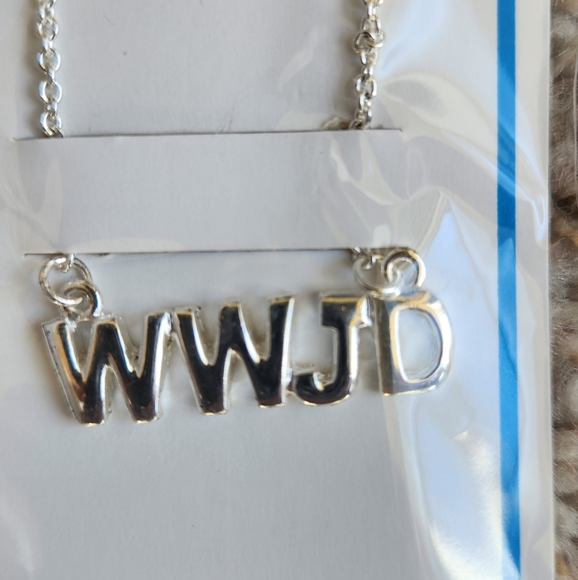 WWJD silver custom necklace - Picture 3 of 3